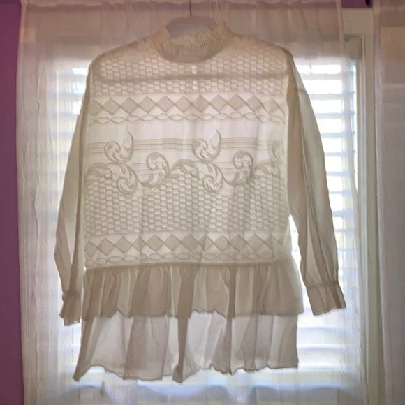 English Factory Ruffles & Lace Blouse - Picture 2 of 13